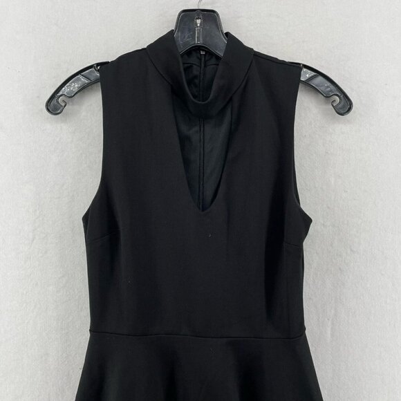 Lulus A-Line Dress Women's Sz S Black Loving You is Easy Keyhole Choker Neck - Picture 5 of 10